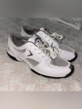 Callaway Women’s White and Black Solaire Golf Shoes Size 6.5